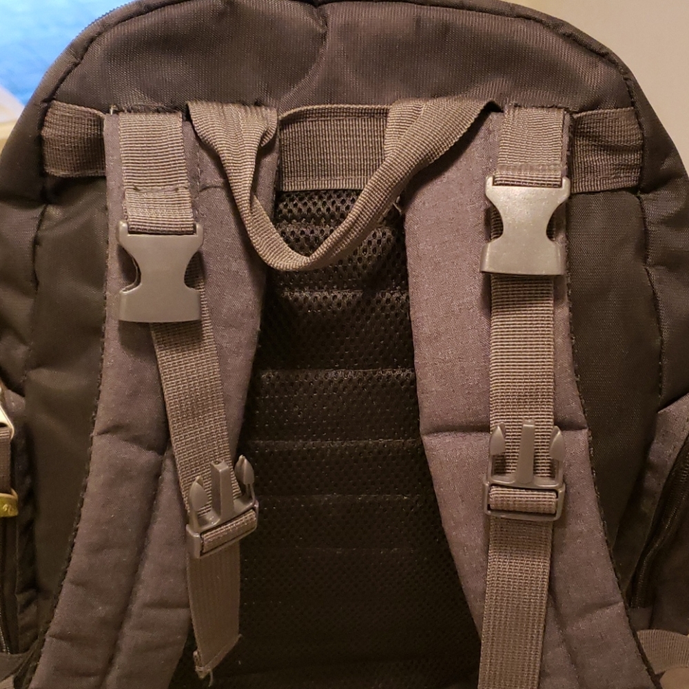 Eddie Bauer Diaper Backpack Dark Grey And Green Gem